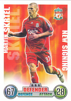 Martin Skrtel Liverpool 2007/08 Topps Match Attax Update #40